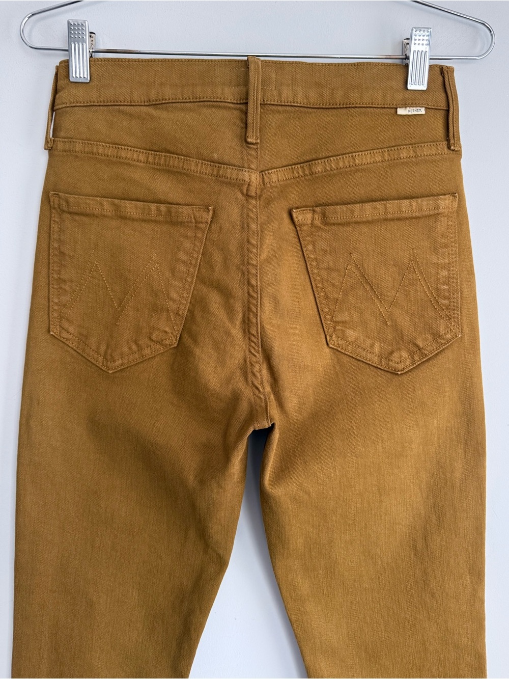 MOTHER Mid Rise Dazzler Ankle Fray Tapenade Brown Olive Jeans 27 NWOT - Picture 5 of 16